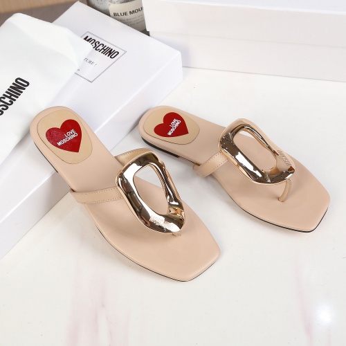 Cheap Moschino Slippers For Women #1007746 Replica Wholesale [$68.00 USD] [ITEM#1007746] on Replica Moschino Slippers