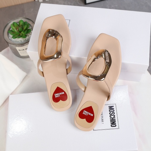 Cheap Moschino Slippers For Women #1007746 Replica Wholesale [$68.00 USD] [ITEM#1007746] on Replica Moschino Slippers