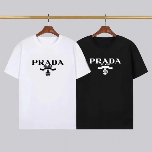 Cheap Prada T-Shirts Short Sleeved For Men #1008753 Replica Wholesale [$23.00 USD] [ITEM#1008753] on Replica Prada T-Shirts