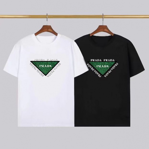 Cheap Prada T-Shirts Short Sleeved For Men #1008764 Replica Wholesale [$23.00 USD] [ITEM#1008764] on Replica Prada T-Shirts