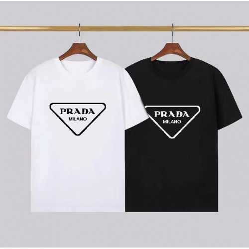 Cheap Prada T-Shirts Short Sleeved For Men #1008766 Replica Wholesale [$23.00 USD] [ITEM#1008766] on Replica Prada T-Shirts