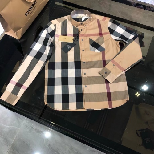 Cheap Burberry Shirts Long Sleeved For Men #1009110 Replica Wholesale [$64.00 USD] [ITEM#1009110] on Replica Burberry Shirts