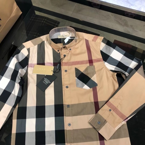 Cheap Burberry Shirts Long Sleeved For Men #1009110 Replica Wholesale [$64.00 USD] [ITEM#1009110] on Replica Burberry Shirts