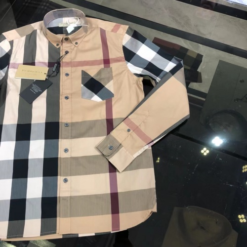 Cheap Burberry Shirts Long Sleeved For Men #1009110 Replica Wholesale [$64.00 USD] [ITEM#1009110] on Replica Burberry Shirts