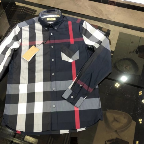 Cheap Burberry Shirts Long Sleeved For Men #1009114 Replica Wholesale [$64.00 USD] [ITEM#1009114] on Replica Burberry Shirts