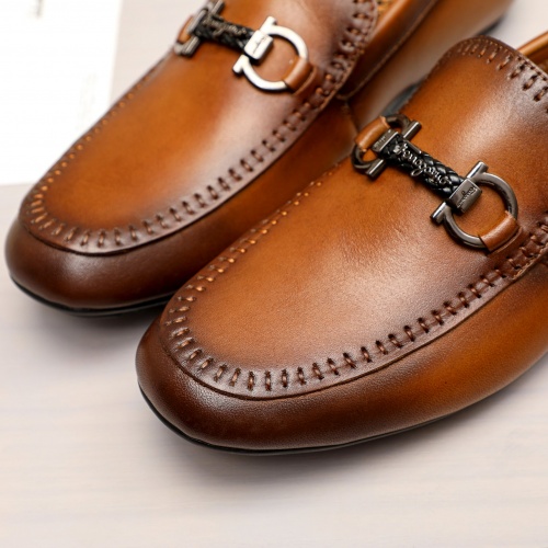 Cheap Salvatore Ferragamo Leather Shoes For Men #1011034 Replica Wholesale [$68.00 USD] [ITEM#1011034] on Replica Salvatore Ferragamo Leather Shoes