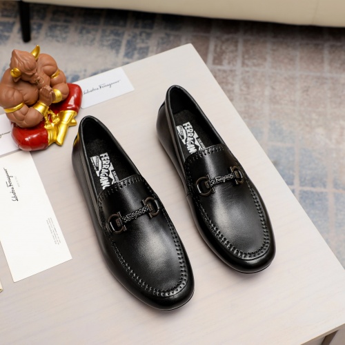 Cheap Salvatore Ferragamo Leather Shoes For Men #1011035 Replica Wholesale [$68.00 USD] [ITEM#1011035] on Replica Salvatore Ferragamo Leather Shoes