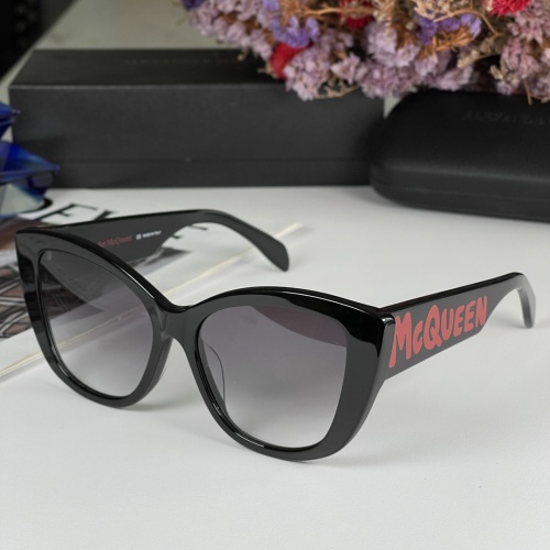 Cheap Alexander McQueen AAA Quality Sunglasses #1011047 Replica Wholesale [$52.00 USD] [ITEM#1011047] on Replica Alexander McQueen AAA Quality Sunglasses