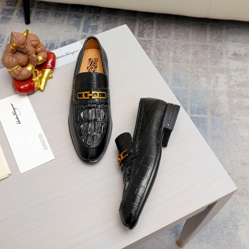 Cheap Salvatore Ferragamo Leather Shoes For Men #1011050 Replica Wholesale [$85.00 USD] [ITEM#1011050] on Replica Salvatore Ferragamo Leather Shoes