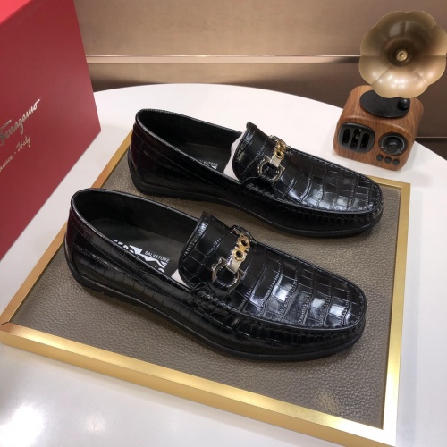 Cheap Salvatore Ferragamo Leather Shoes For Men #1011392 Replica Wholesale [$85.00 USD] [ITEM#1011392] on Replica Salvatore Ferragamo Leather Shoes