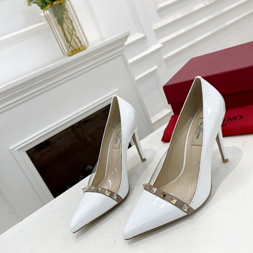 Cheap Valentino High-Heeled Shoes For Women #1011987 Replica Wholesale [$98.00 USD] [ITEM#1011987] on Replica Valentino High-Heeled Shoes