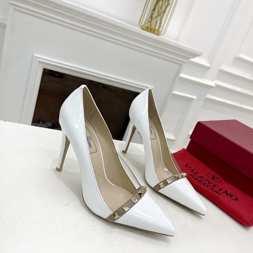 Cheap Valentino High-Heeled Shoes For Women #1011987 Replica Wholesale [$98.00 USD] [ITEM#1011987] on Replica Valentino High-Heeled Shoes