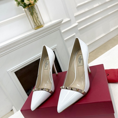 Cheap Valentino High-Heeled Shoes For Women #1011987 Replica Wholesale [$98.00 USD] [ITEM#1011987] on Replica Valentino High-Heeled Shoes