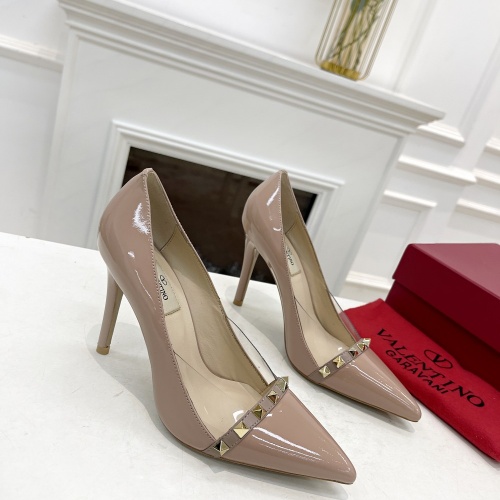 Cheap Valentino High-Heeled Shoes For Women #1011988 Replica Wholesale [$98.00 USD] [ITEM#1011988] on Replica Valentino High-Heeled Shoes