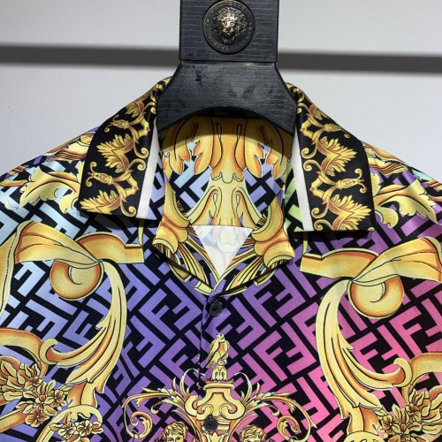 Cheap Versace Shirts Short Sleeved For Men #1012145 Replica Wholesale [$45.00 USD] [ITEM#1012145] on Replica Versace Shirts
