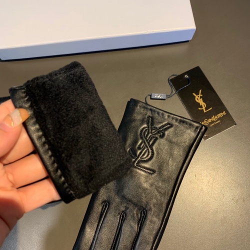 Cheap Yves Saint Laurent Gloves For Women #1012683 Replica Wholesale [$45.00 USD] [ITEM#1012683] on Replica Yves Saint Laurent Gloves