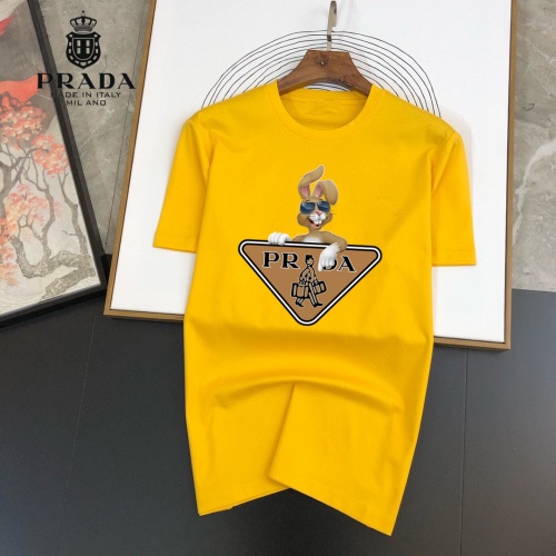 Cheap Prada T-Shirts Short Sleeved For Unisex #1013014 Replica Wholesale [$25.00 USD] [ITEM#1013014] on Replica Prada T-Shirts