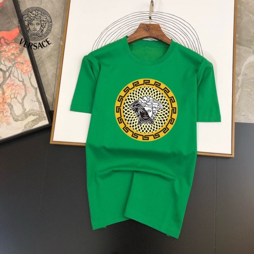 Cheap Versace T-Shirts Short Sleeved For Unisex #1013087 Replica Wholesale [$25.00 USD] [ITEM#1013087] on Replica Versace T-Shirts