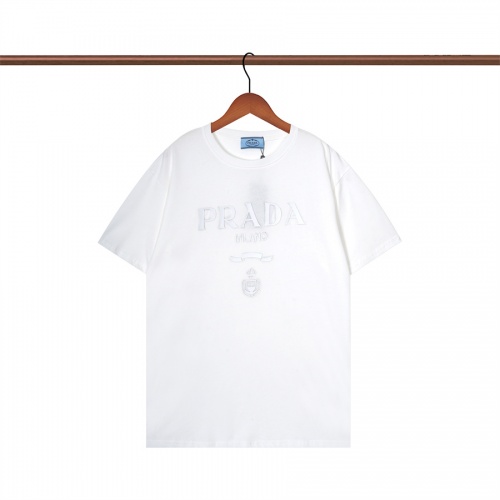 Cheap Prada T-Shirts Short Sleeved For Unisex #1013197 Replica Wholesale [$32.00 USD] [ITEM#1013197] on Replica Prada T-Shirts