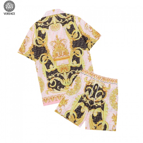 Cheap Versace Tracksuits Short Sleeved For Men #1013338 Replica Wholesale [$56.00 USD] [ITEM#1013338] on Replica Versace Tracksuits