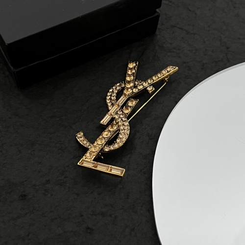 Cheap Yves Saint Laurent Brooches For Women #1013525 Replica Wholesale [$38.00 USD] [ITEM#1013525] on Replica Yves Saint Laurent Brooches