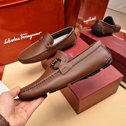 Cheap Salvatore Ferragamo Leather Shoes For Men #1016984 Replica Wholesale [$80.00 USD] [ITEM#1016984] on Replica Salvatore Ferragamo Leather Shoes