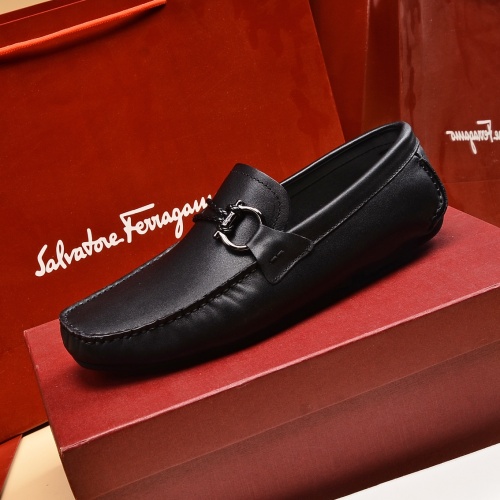 Cheap Salvatore Ferragamo Leather Shoes For Men #1016987 Replica Wholesale [$80.00 USD] [ITEM#1016987] on Replica Salvatore Ferragamo Leather Shoes