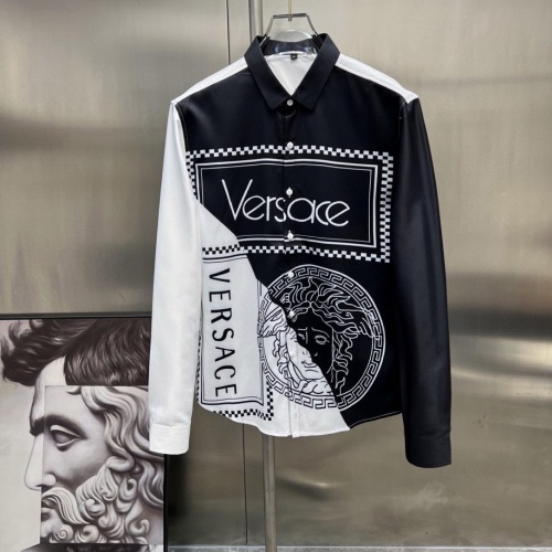 Cheap Versace Shirts Long Sleeved For Men #1017150 Replica Wholesale [$52.00 USD] [ITEM#1017150] on Replica Versace Shirts