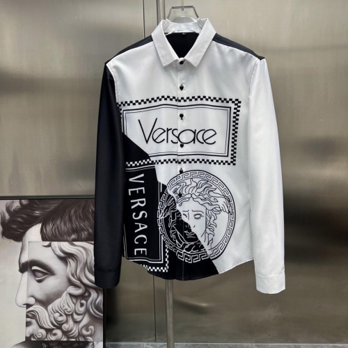 Cheap Versace Shirts Long Sleeved For Men #1017151 Replica Wholesale [$52.00 USD] [ITEM#1017151] on Replica Versace Shirts