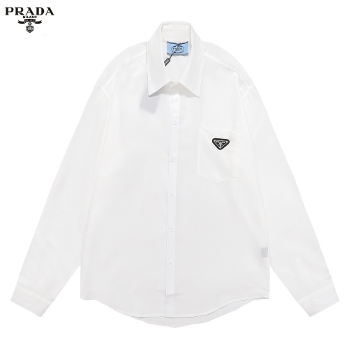 Cheap Prada Shirts Long Sleeved For Men #1017425 Replica Wholesale [$40.00 USD] [ITEM#1017425] on Replica Prada Shirts