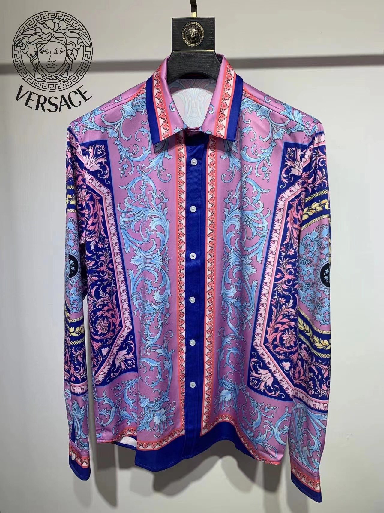 Cheap Versace Shirts Long Sleeved For Men 1012152 Replica Wholesale