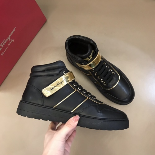 Cheap Salvatore Ferragamo High Tops Shoes For Men #1019310 Replica Wholesale [$82.00 USD] [ITEM#1019310] on Replica Salvatore Ferragamo High Tops Shoes