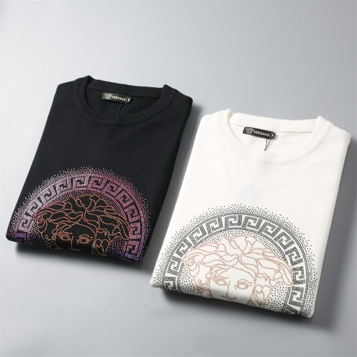 Cheap Versace Sweaters Long Sleeved For Men #1020878 Replica Wholesale [$45.00 USD] [ITEM#1020878] on Replica Versace Sweaters