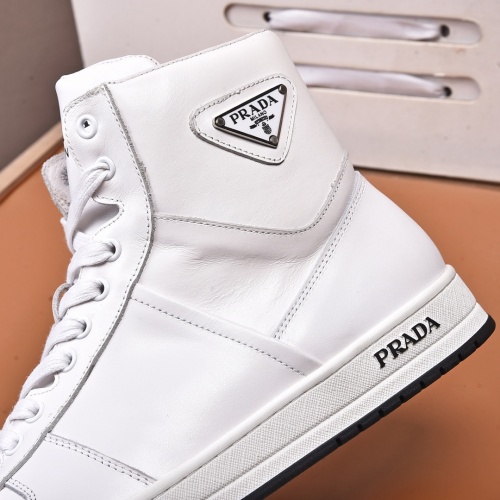Cheap Prada High Top Shoes For Men #1021122 Replica Wholesale [$92.00 USD] [ITEM#1021122] on Replica Prada High Top Shoes