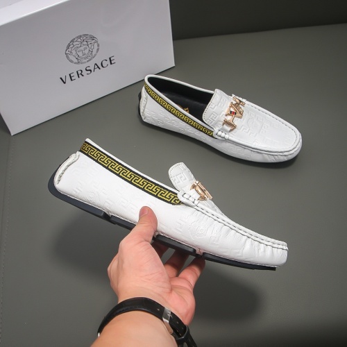 Cheap Versace Leather Shoes For Men #1021146 Replica Wholesale [$68.00 USD] [ITEM#1021146] on Replica Versace Leather Shoes