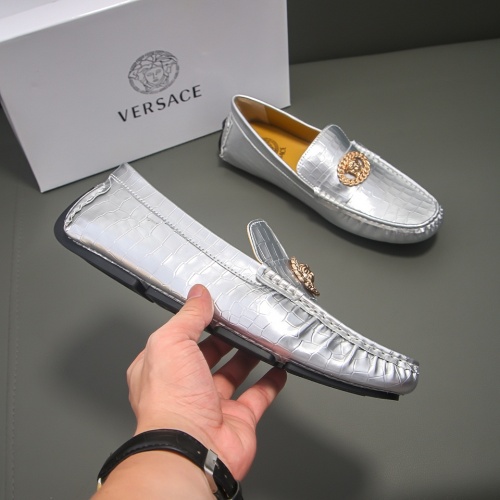 Cheap Versace Leather Shoes For Men #1021151 Replica Wholesale [$68.00 USD] [ITEM#1021151] on Replica Versace Leather Shoes