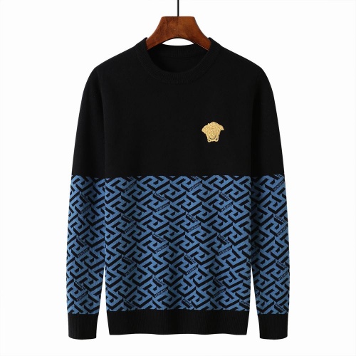 Cheap Versace Sweaters Long Sleeved For Men #1021175 Replica Wholesale [$52.00 USD] [ITEM#1021175] on Replica Versace Sweaters
