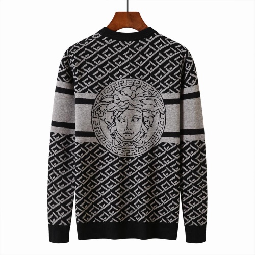 Cheap Versace Sweaters Long Sleeved For Men #1021196 Replica Wholesale [$52.00 USD] [ITEM#1021196] on Replica Versace Sweaters