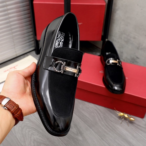 Cheap Salvatore Ferragamo Leather Shoes For Men #1022636 Replica Wholesale [$85.00 USD] [ITEM#1022636] on Replica Salvatore Ferragamo Leather Shoes