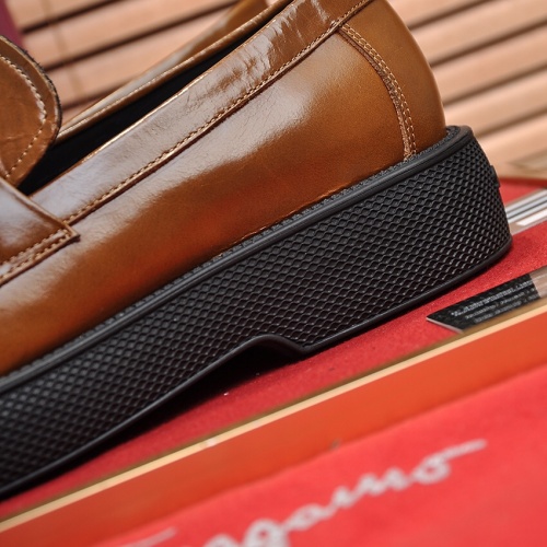Cheap Salvatore Ferragamo Leather Shoes For Men #1023147 Replica Wholesale [$112.00 USD] [ITEM#1023147] on Replica Salvatore Ferragamo Leather Shoes
