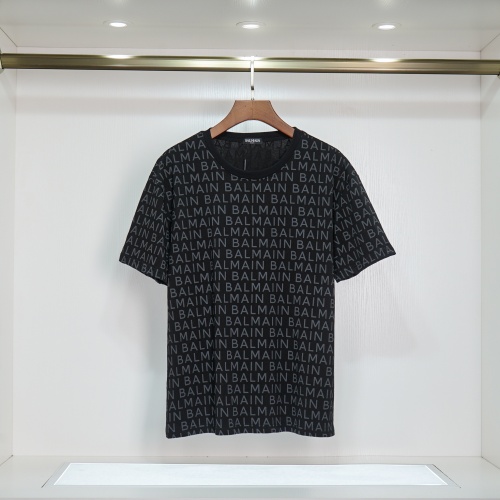 Cheap Balmain T-Shirts Short Sleeved For Men #1023592 Replica Wholesale [$32.00 USD] [ITEM#1023592] on Replica Balmain T-Shirts