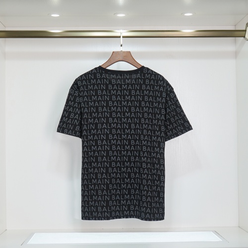 Cheap Balmain T-Shirts Short Sleeved For Men #1023592 Replica Wholesale [$32.00 USD] [ITEM#1023592] on Replica Balmain T-Shirts