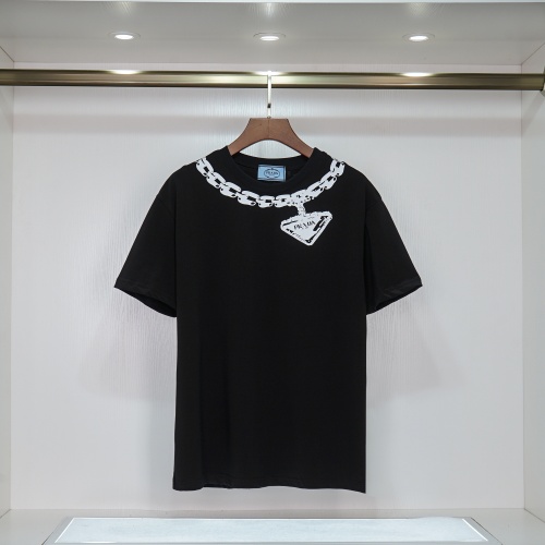 Cheap Prada T-Shirts Short Sleeved For Men #1023697 Replica Wholesale [$32.00 USD] [ITEM#1023697] on Replica Prada T-Shirts