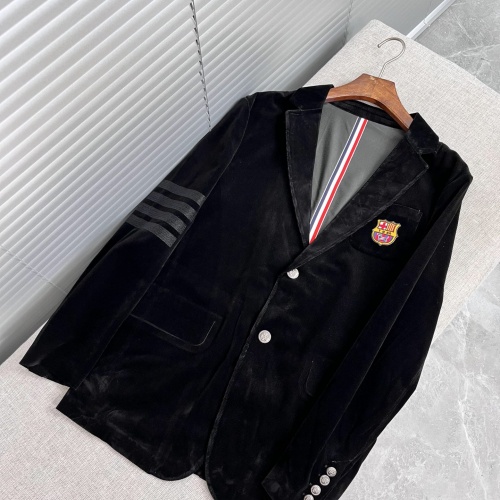 Cheap Thom Browne Jackets Long Sleeved For Unisex #1024213 Replica Wholesale [$115.00 USD] [ITEM#1024213] on Replica Thom Browne Jackets