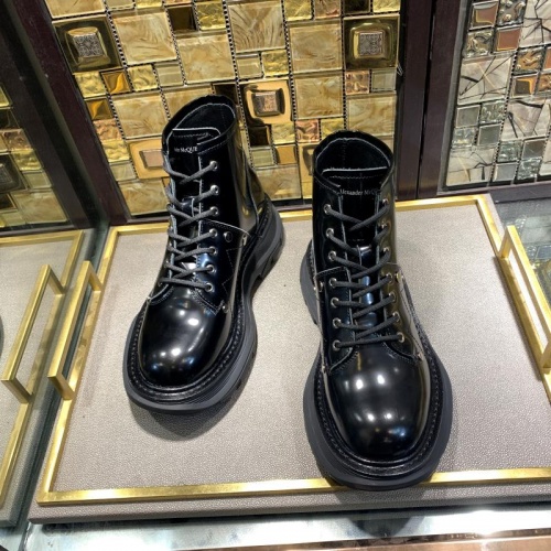 Cheap Alexander McQueen Boots For Women #1024274 Replica Wholesale [$115.00 USD] [ITEM#1024274] on Replica Alexander McQueen Boots