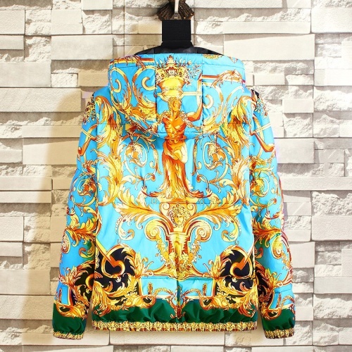Cheap Versace Down Coat Long Sleeved For Men #1025547 Replica Wholesale [$108.00 USD] [ITEM#1025547] on Replica Versace Down Coat