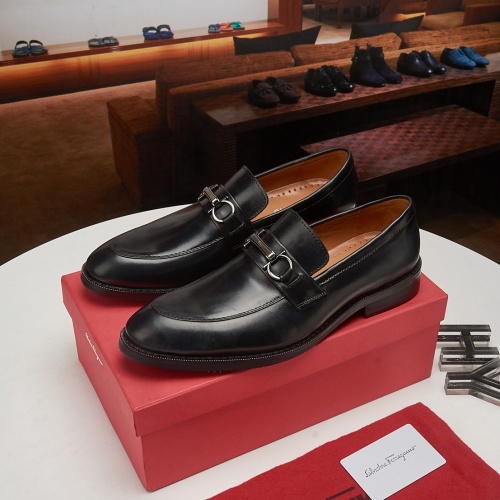 Cheap Salvatore Ferragamo Leather Shoes For Men #1026033 Replica Wholesale [$80.00 USD] [ITEM#1026033] on Replica Salvatore Ferragamo Leather Shoes