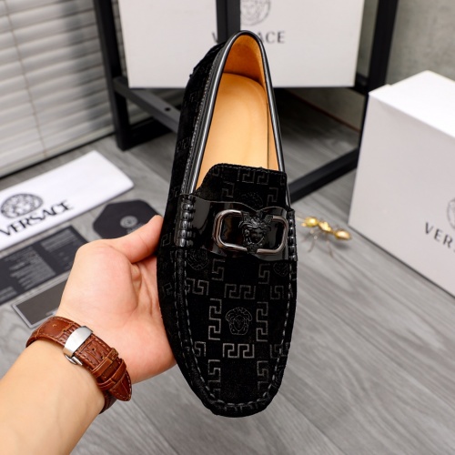 Cheap Versace Leather Shoes For Men #1026227 Replica Wholesale [$68.00 USD] [ITEM#1026227] on Replica Versace Leather Shoes