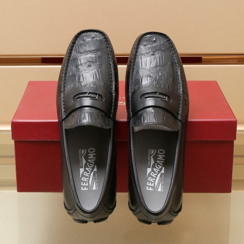 Cheap Salvatore Ferragamo Leather Shoes For Men #1027040 Replica Wholesale [$100.00 USD] [ITEM#1027040] on Replica Salvatore Ferragamo Leather Shoes