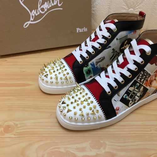 Cheap Christian Louboutin High Top Shoes For Men #1027503 Replica Wholesale [$102.00 USD] [ITEM#1027503] on Replica Christian Louboutin High Top Shoes
